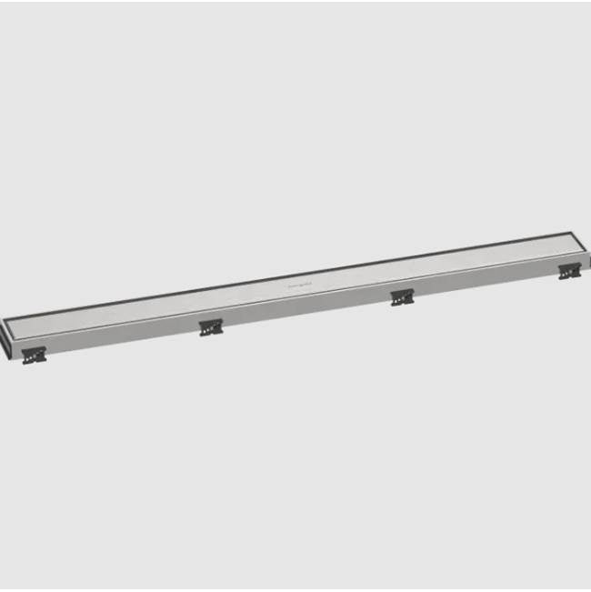 Hansgrohe - RainDrain Match Trim for 35 1/4'' Rough with Height Adjustable Frame in Brushed Stainless Steel - Brushed Stainless Steel