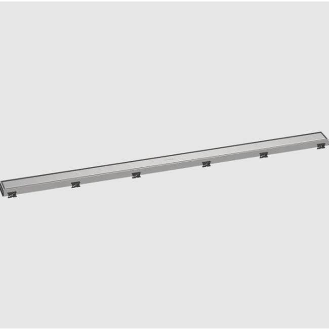 Hansgrohe - RainDrain Match Trim for 47 1/4'' Rough with Height Adjustable Frame in Brushed Stainless Steel - Brushed Stainless Steel