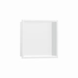 Hansgrohe - XtraStoris Original Wall Niche with Integrated Frame 12''x 12''x 4''  in Matte White - Matte White