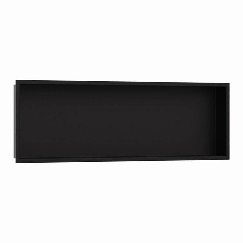Hansgrohe - XtraStoris Original Wall Niche with Integrated Frame 12''x 36''x 4''  in Matte Black - Matte Black