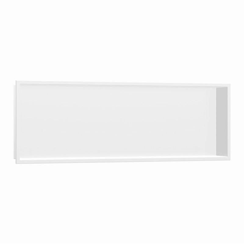 Hansgrohe - XtraStoris Original Wall Niche with Integrated Frame 12''x 36''x 4''  in Matte White - Matte White