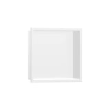 Hansgrohe - XtraStoris Original Wall Niche with Frame 12''x 12''x 5.5'' in Matte White - Matte White