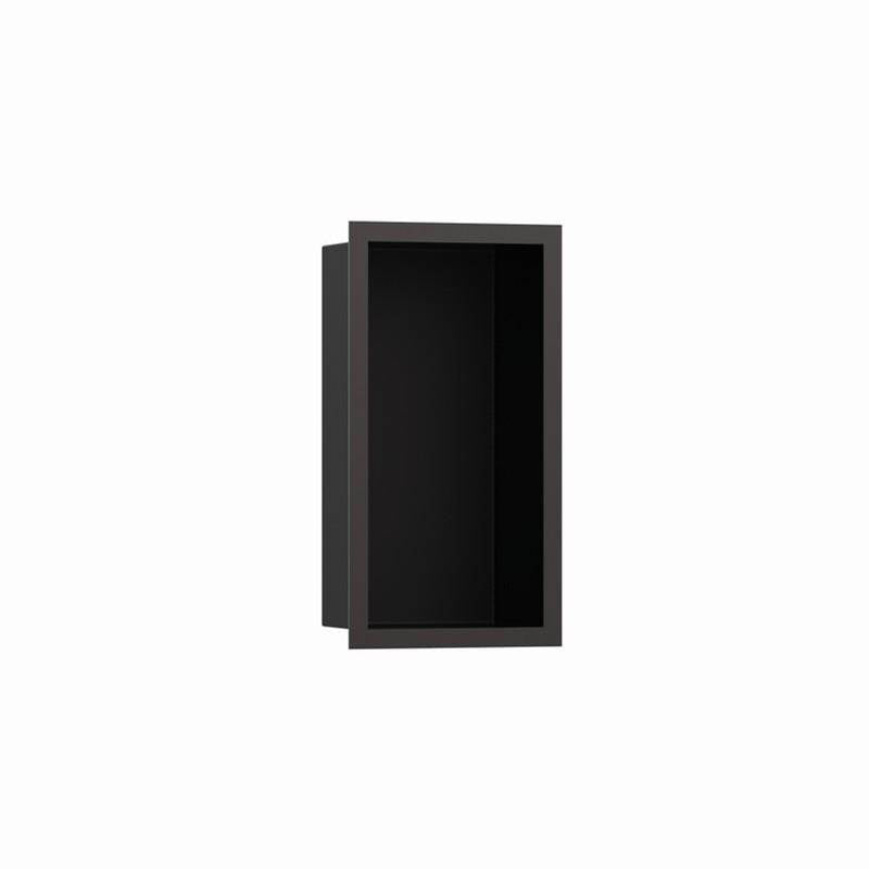Hansgrohe - XtraStoris Individual Wall Niche Matte Black with Design Frame 12''x 6''x 4'' in Polished Gold Optic - Polished Gold Optic