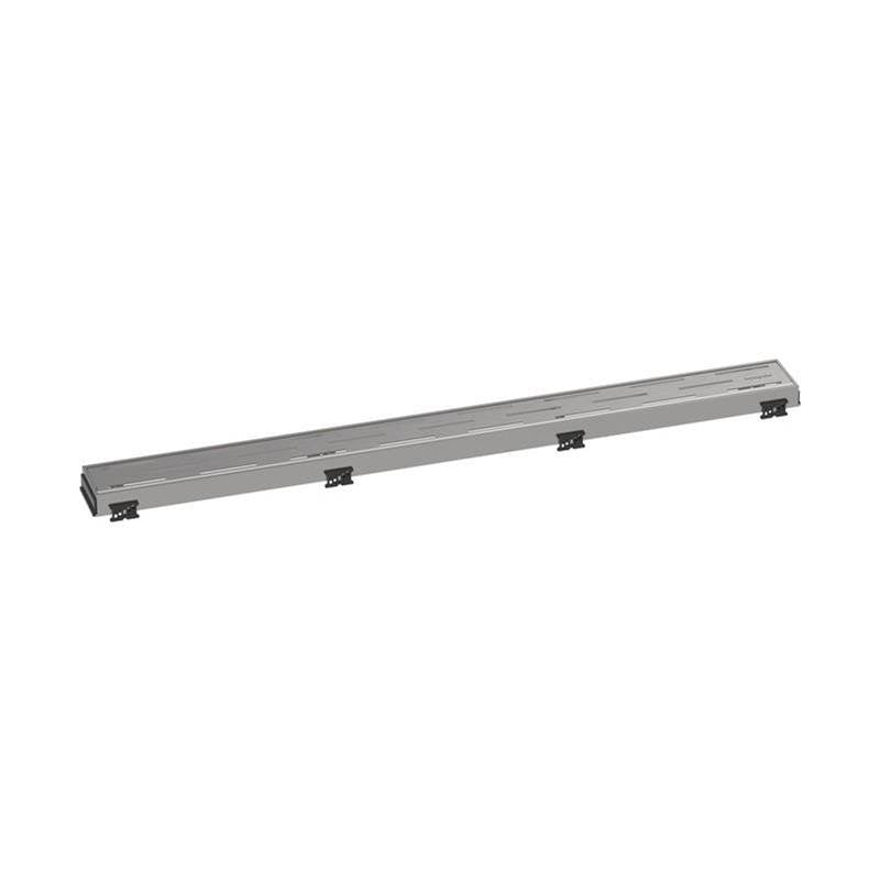 Hansgrohe - RainDrain Match Trim Classic for 31 1/2'' Rough with Height Adjustable Frame in Brushed Stainless Steel - Brushed Stainless Steel