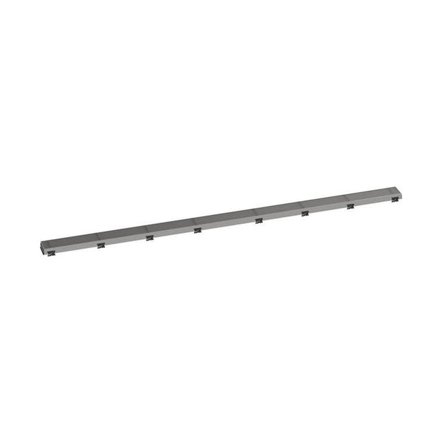 Hansgrohe - RainDrain Match Trim Boardwalk for 59 1/8'' Rough with Height Adjustable Frame in Brushed Stainless Steel - Brushed Stainless Steel