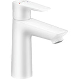 Hansgrohe - Talis E Single-Hole Faucet 110 with Pop-Up Drain, 1.2 GPM in Matte White - Matte White
