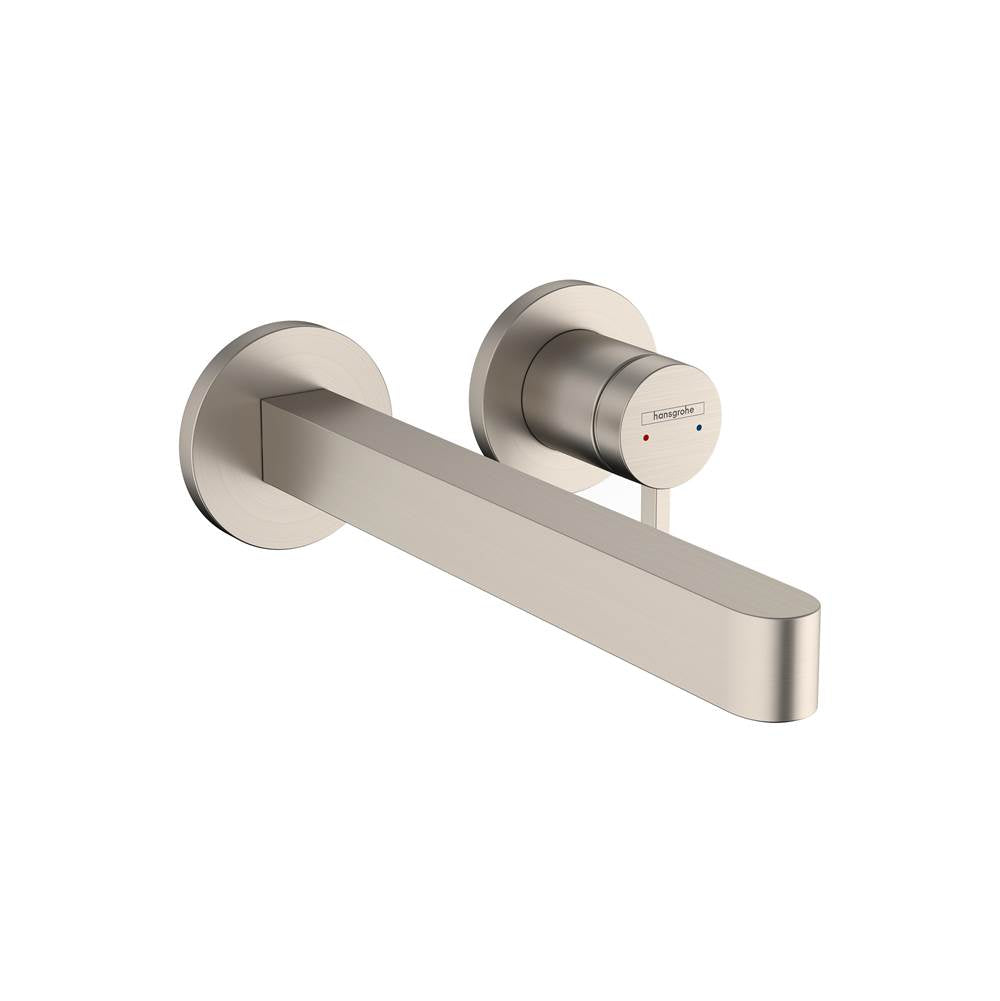 Hansgrohe - Finoris Wall-Mounted Single-Handle Faucet Trim, 1.2 GPM in Brushed Nickel - Brushed Nickel