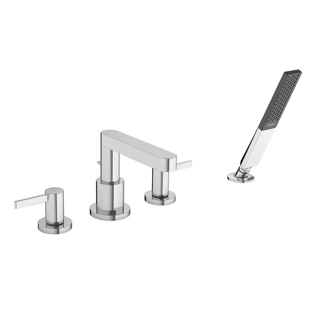 Hansgrohe - Finoris 4-Hole Roman Tub Set Trim with 1.75 GPM Handshower in Chrome - Chrome