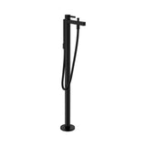 Hansgrohe - Finoris Freestanding Tub Filler Trim with 1.75 GPM Handshower in Matte Black - Matte Black