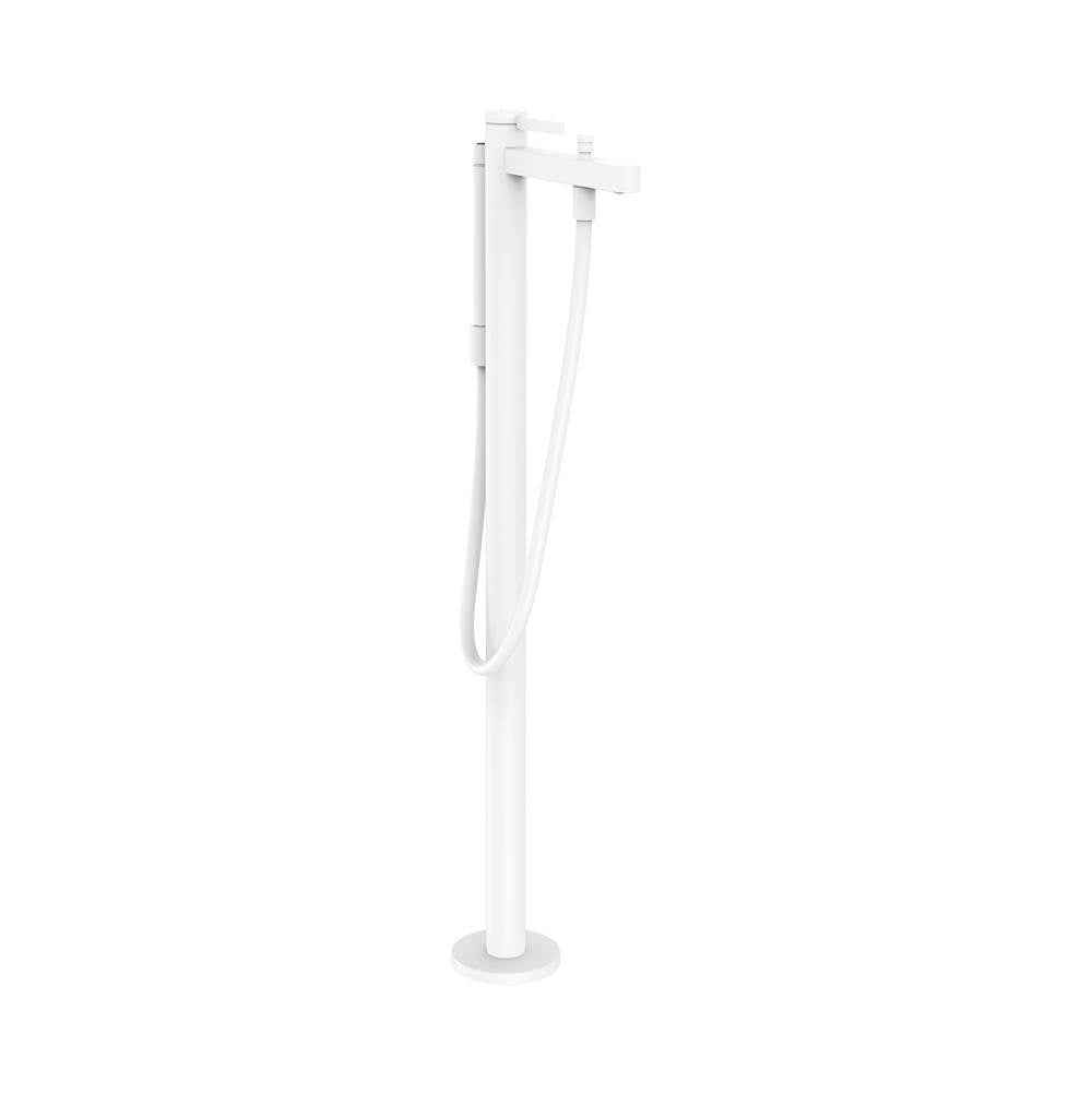 Hansgrohe - Finoris Freestanding Tub Filler Trim with 1.75 GPM Handshower in Matte White - Matte White