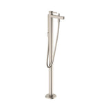 Hansgrohe - Finoris Freestanding Tub Filler Trim with 1.75 GPM Handshower in Brushed Nickel - Brushed Nickel