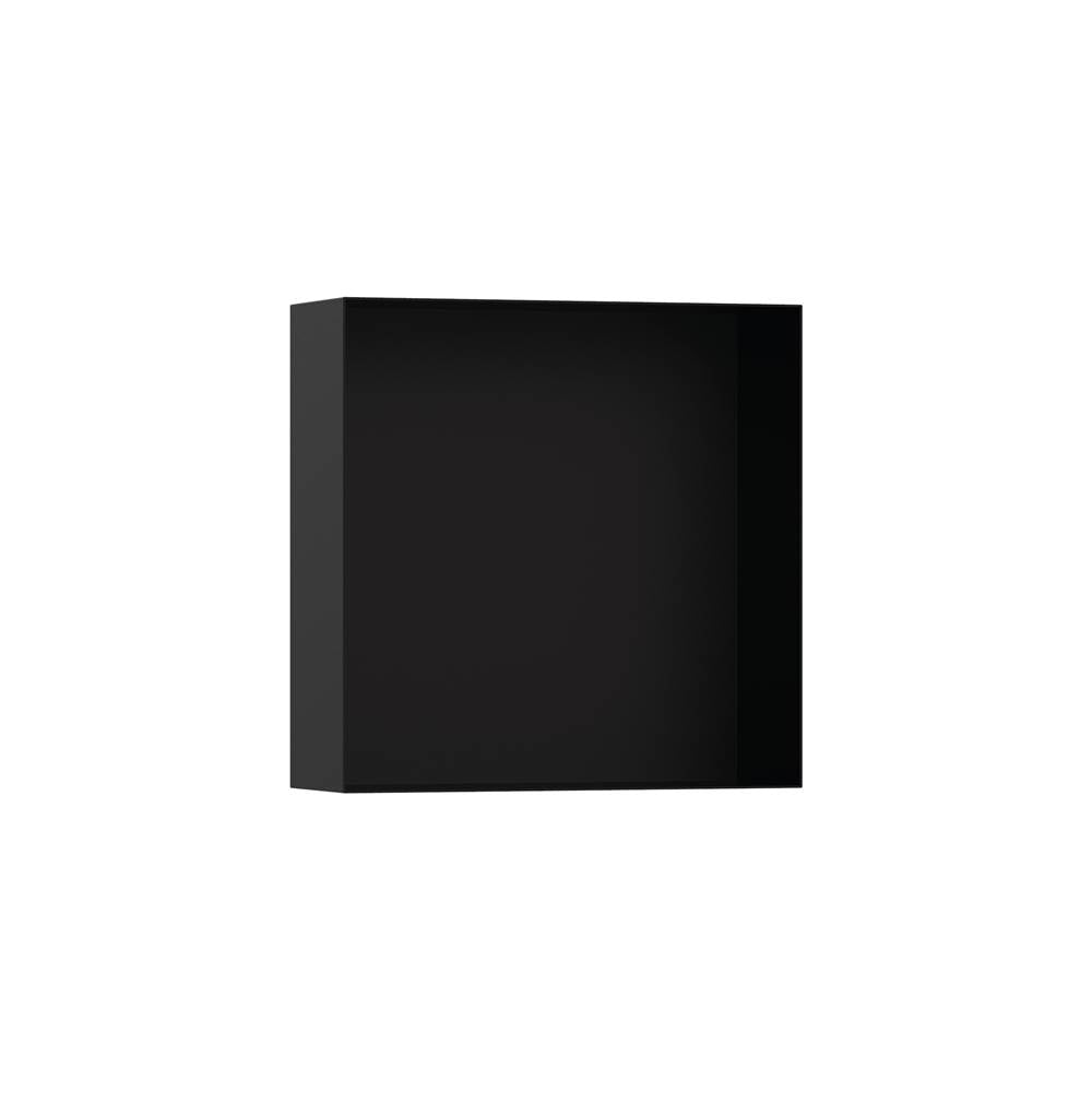 Hansgrohe - XtraStoris Minimalistic Wall Niche Frameless 12''x 12''x 4''  in Matte Black - Matte Black