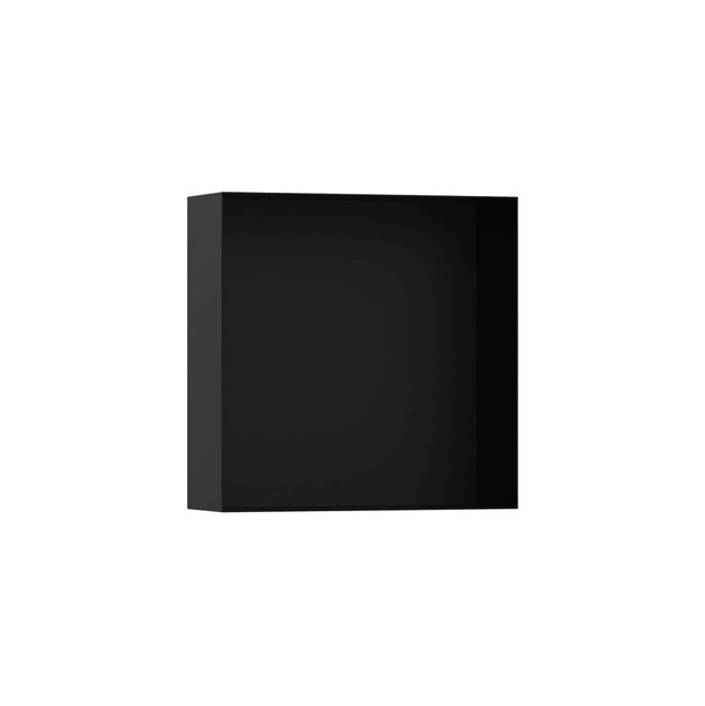 Hansgrohe - XtraStoris Minimalistic Wall Niche Frameless 12''x 12''x 4''  in Matte Black - Matte Black
