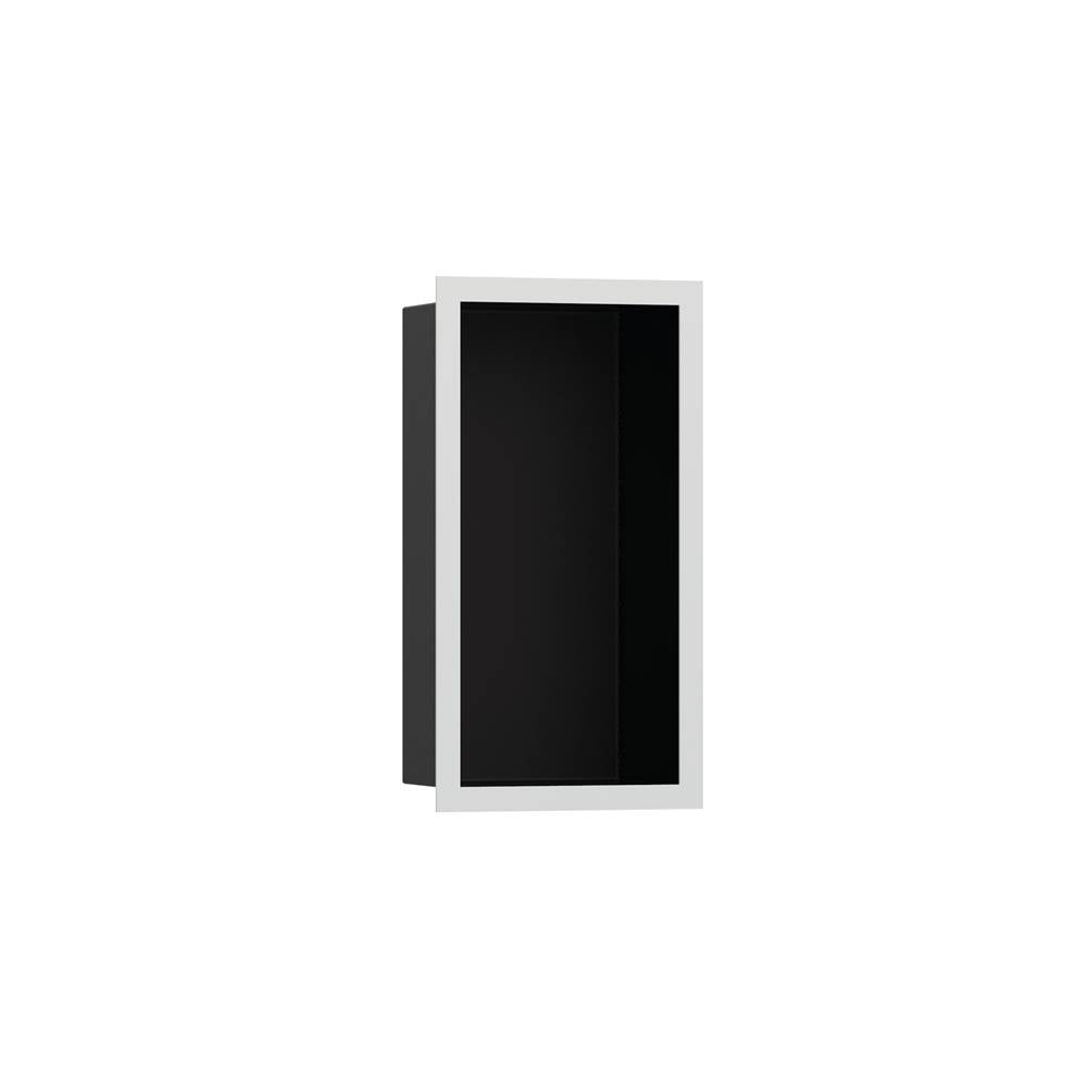 Hansgrohe - XtraStoris Individual Wall Niche Matte Black with Design Frame 12''x 6''x 4'' in Matte White - Matte White