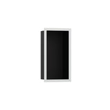 Hansgrohe - XtraStoris Individual Wall Niche Matte Black with Design Frame 12''x 6''x 4'' in Matte White - Matte White