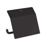 Hansgrohe - AddStoris Toilet Paper Holder with Cover in Matte Black - Matte Black