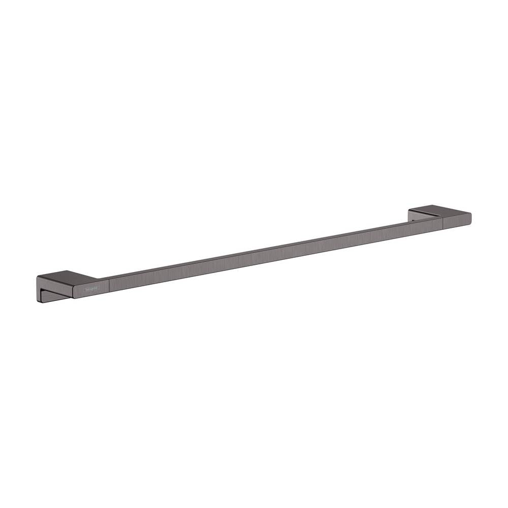 Hansgrohe - AddStoris Towel Bar, 24'' in Brushed Black Chrome - Brushed Black Chrome