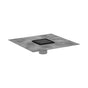 Hansgrohe - RainDrain Brilliance Point Drain Set 4''x 4'' Trim Tileable Rear Cover and Rough in Matte Black - Matte Black