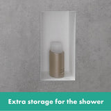 XtraStoris Minimalistic Wall Niche Frameless 12''x 6''x 4''  in Matte Black