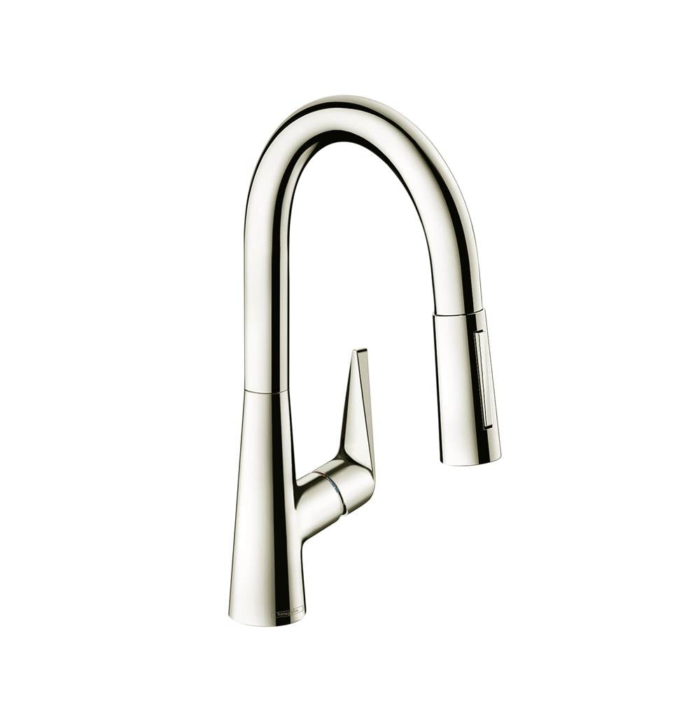 Hansgrohe - Talis S Prep Kitchen Faucet, 2-Spray Pull-Down, 1.75 GPM in Polished Nickel - Polished Nickel