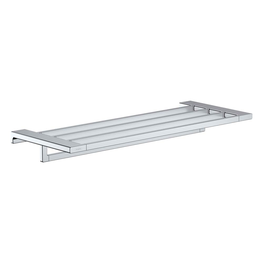 Hansgrohe - AddStoris Towel Rack with Towel Bar in Chrome - Chrome