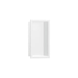 Hansgrohe - XtraStoris Original Wall Niche with Integrated Frame 12''x 6''x 4''  in Matte White - Matte White