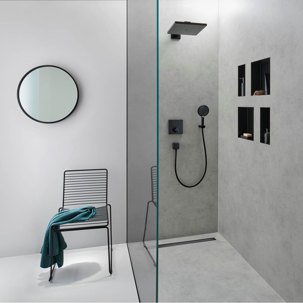 XtraStoris Minimalistic Wall Niche Frameless 12''x 12''x 4''  in Matte Black