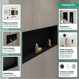 XtraStoris Original Wall Niche with Integrated Frame 12''x 36''x 4''  in Concrete Grey