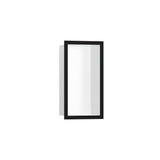 Hansgrohe - XtraStoris Individual Wall Niche Matte White with Design Frame 12''x 6''x 4''  in Matte Black - Matte Black