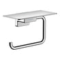 Hansgrohe - AddStoris Toilet Paper Holder with Shelf in Chrome - Chrome