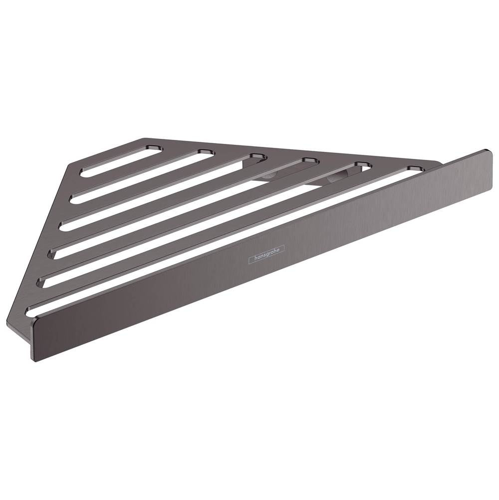 Hansgrohe - AddStoris Corner Basket in Brushed Black Chrome - Brushed Black Chrome