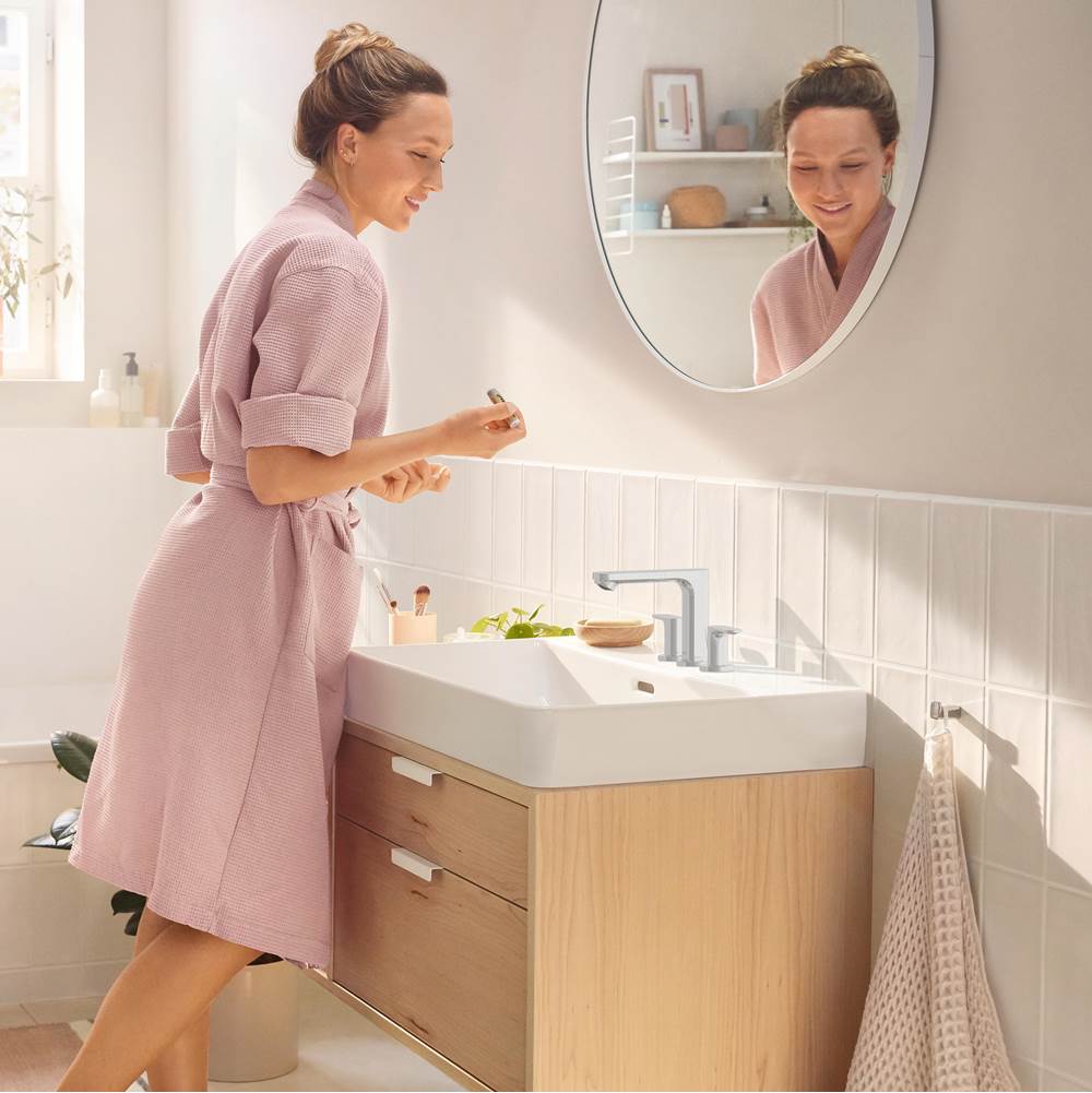 Rebris S Widespread Faucet 110 with Pop-Up Drain, 1.2 GPM in Chrome