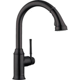 Hansgrohe - Talis C HighArc Kitchen Faucet, 2-Spray Pull-Down, 1.75 GPM in Matte Black - Matte Black