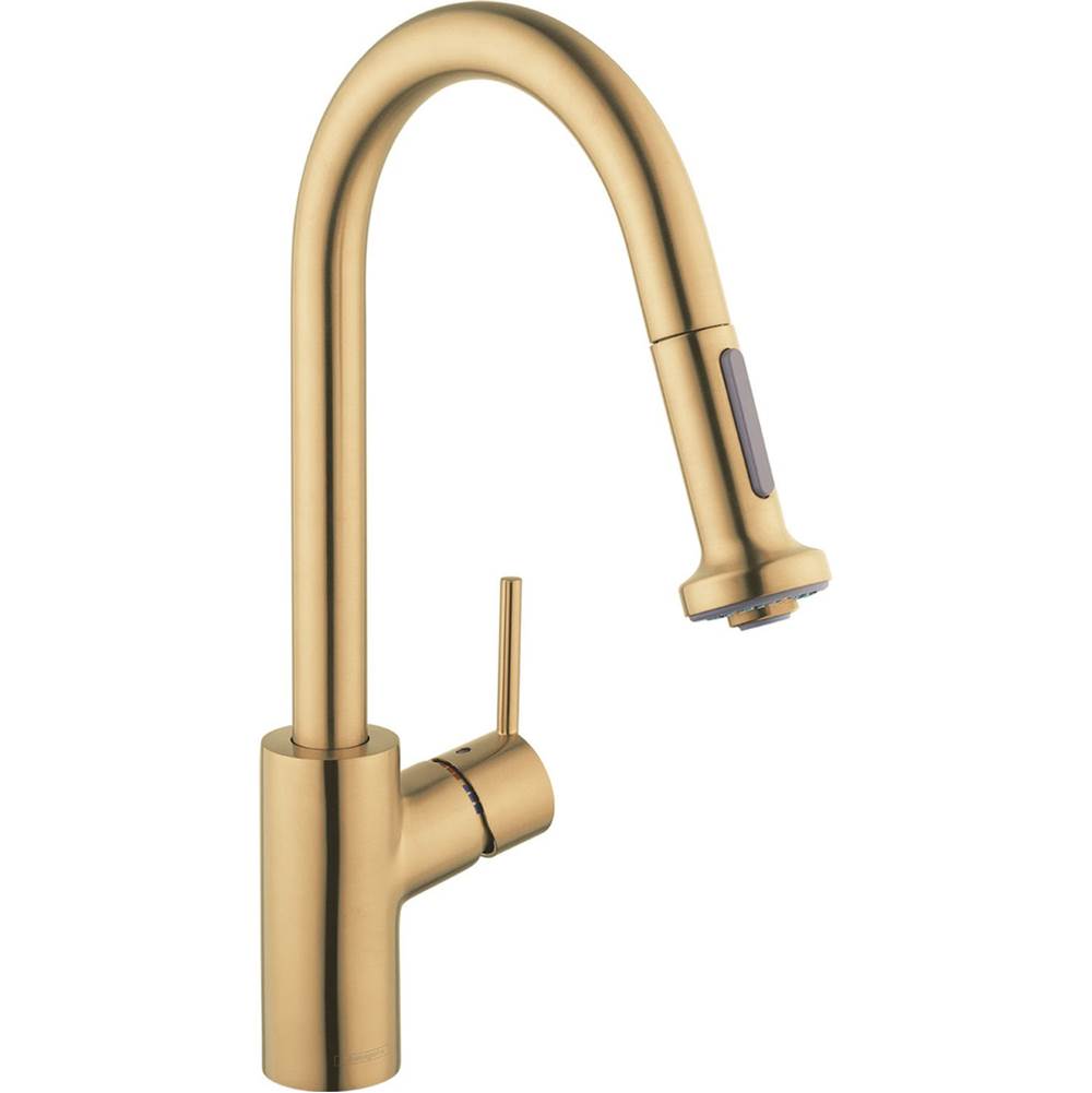 Hansgrohe - Talis SÂ² HighArc Kitchen Faucet, 2-Spray Pull-Down, 1.5 GPM in Brushed Gold Optic - Brushed Gold Optic