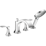 Hansgrohe - Locarno 4-Hole Roman Tub Set Trim with 1.75 GPM Handshower in Chrome - Chrome