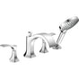 Hansgrohe - Locarno 4-Hole Roman Tub Set Trim with 1.75 GPM Handshower in Chrome - Chrome