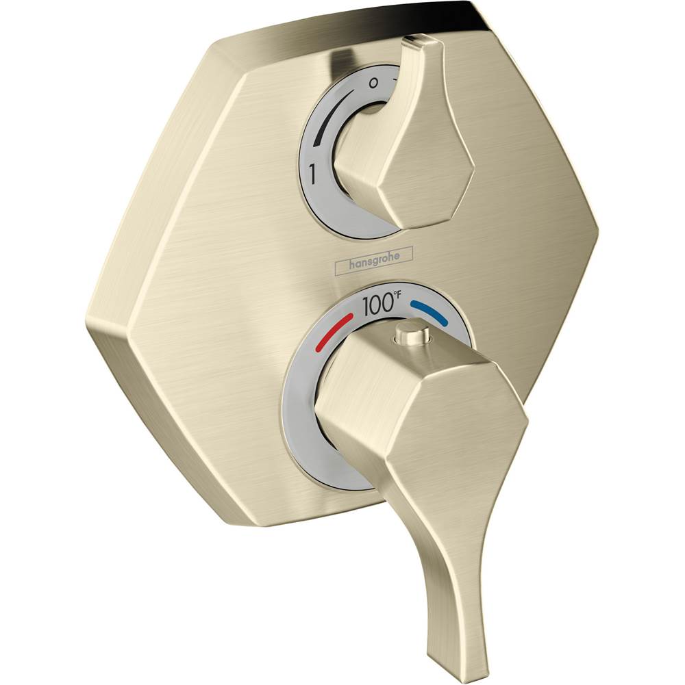 Hansgrohe - Locarno Thermostatic Trim with Volume Control in Brushed Nickel - Brushed Nickel