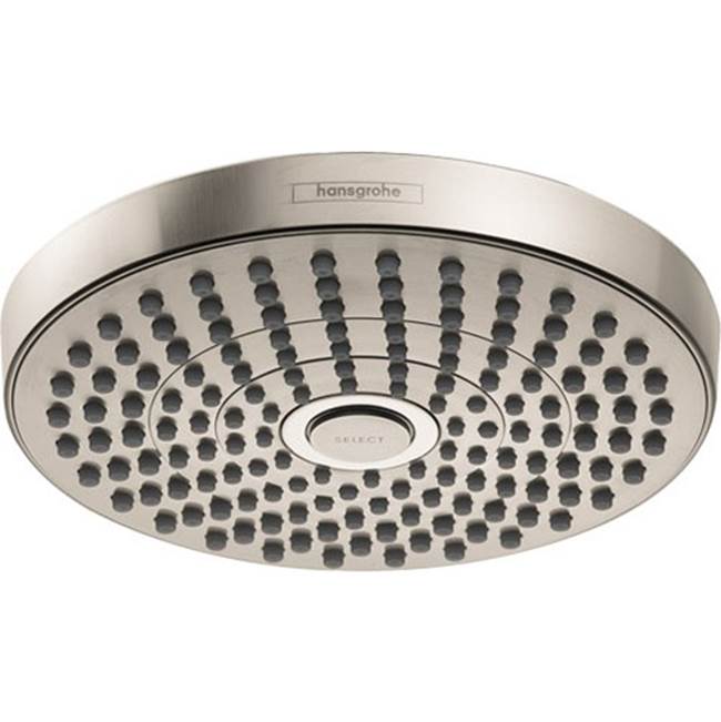 Hansgrohe - Croma Select S Showerhead 180 2-Jet, 2.5 GPM  in Brushed Nickel - Brushed Nickel
