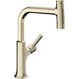 Hansgrohe - Locarno Select HighArc Kitchen Faucet, 2-Spray Pull-Out, 1.75 GPM in Polished Nickel - Polished Nickel