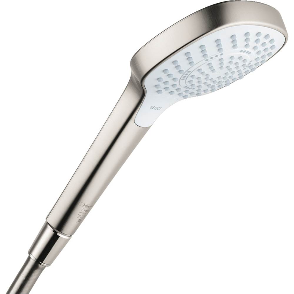 Hansgrohe - Croma Select E Handshower 110 3-Jet, 2.5 GPM in Brushed Nickel - Brushed Nickel