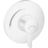 Hansgrohe - Ecostat S Pressure Balance Trim in Matte White - Matte White