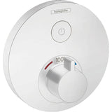 Hansgrohe - ShowerSelect S  Thermostatic Trim for 1 Function, Round in Matte White - Matte White