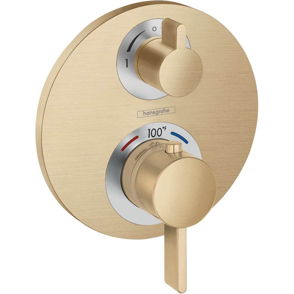 Hansgrohe - Ecostat S Thermostatic Trim with Volume Control in Brushed Bronze - Brushed Bronze