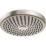 Hansgrohe - Croma Select S Showerhead 180 2-Jet, 1.5 GPM in Brushed Nickel - Brushed Nickel