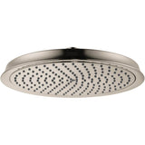 Hansgrohe - Raindance Classic Showerhead 240 1-Jet PowderRain, 2.5 GPM in Brushed Nickel - Brushed Nickel