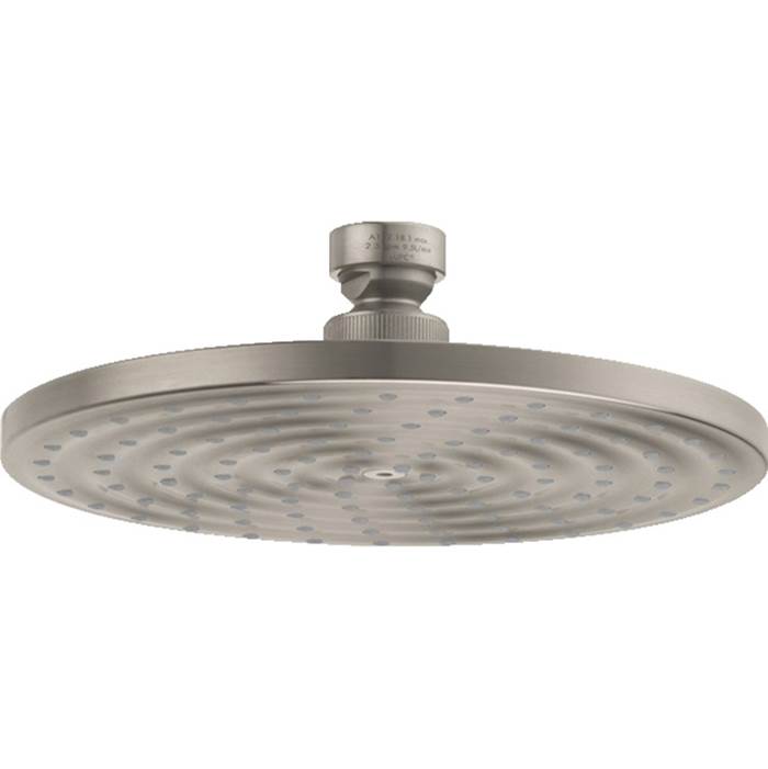 Hansgrohe - Raindance S Showerhead 180 1-Jet Rain, 2.5 GPM in Brushed Nickel - Brushed Nickel
