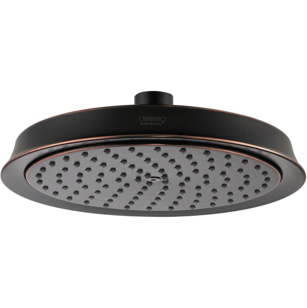 Hansgrohe - Raindance Classic Showerhead 180 1-Jet Rain, 1.75 GPM in Rubbed Bronze - Rubbed Bronze
