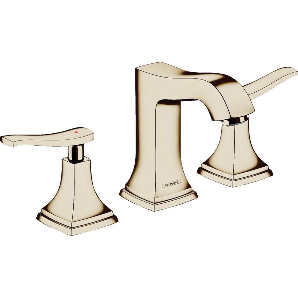 Hansgrohe - Metropol Classic Widespread Faucet 110 with Lever Handles and Pop-Up Drain, 1.2 GPM in Polished Nickel - Polished Nickel