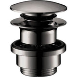 Hansgrohe - Push-Open Sink Drain in Polished Black Chrome - Polished Black Chrome
