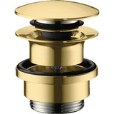 Hansgrohe - Push-Open Sink Drain in Polished Gold Optic - Polished Gold Optic